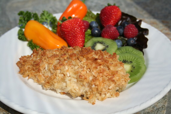 Bailey's Chicken on plate 2 3-2010 Seasoned Panko Bread Crumbs
