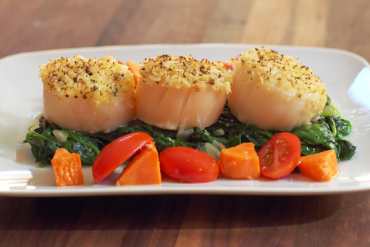 Panko Topped Baked Scallops Panko Topped Baked Scallops