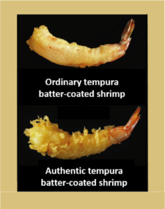 Authentic tempura batter